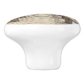 Schöne Wasserfarbenwelt Dockingszene Keramikknauf (Seitenansicht)