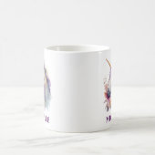 Schöne Wasserfarbenwelt Einhorn und Blume Kaffeetasse (Mittel)