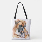 SCHÖNE WASSERFARBHUNDE TASCHE (Rückseite)