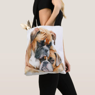 SCHÖNE WASSERFARBHUNDE TASCHE