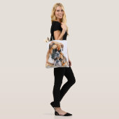 SCHÖNE WASSERFARBHUNDE TASCHE (Am Model)