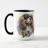 SCHÖNE WASSERFARBKABALIER KING CHARLES SPANIEL TASSE (Links)