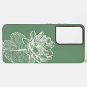 Schöne Wasserliliken Blume Design Samsung Galaxy Hülle (Linke Seite)