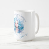 Schöne Wassermann-Frau mit Eigenschaften Kaffeetasse (VorderseiteRechts)