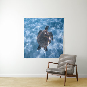 Schöne Wasserschildkröte Bestes Geschenk für das Wandteppich