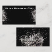 Schöne Wasserspritzen-Visitenkarte Visitenkarte (Vorne/Hinten)