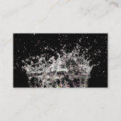 Schöne Wasserspritzen-Visitenkarte Visitenkarte (Rückseite)