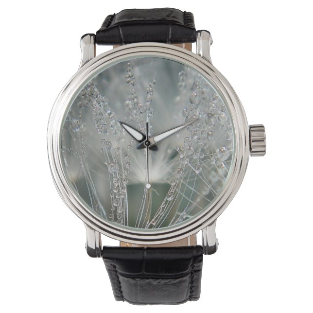 Schöne Wassertröpfchen Armbanduhr (Vorderseite)