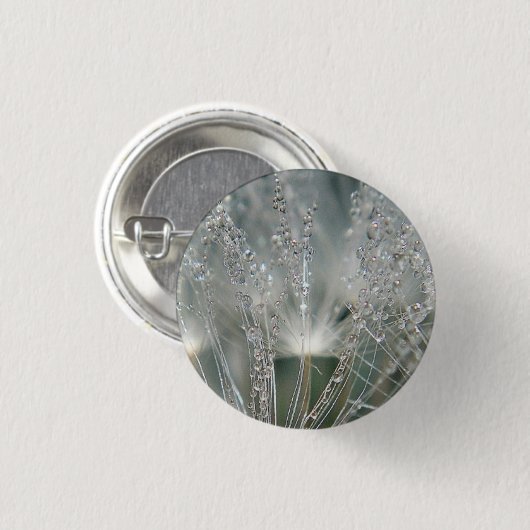 Schöne Wassertröpfchen Button (Vorne & Hinten)
