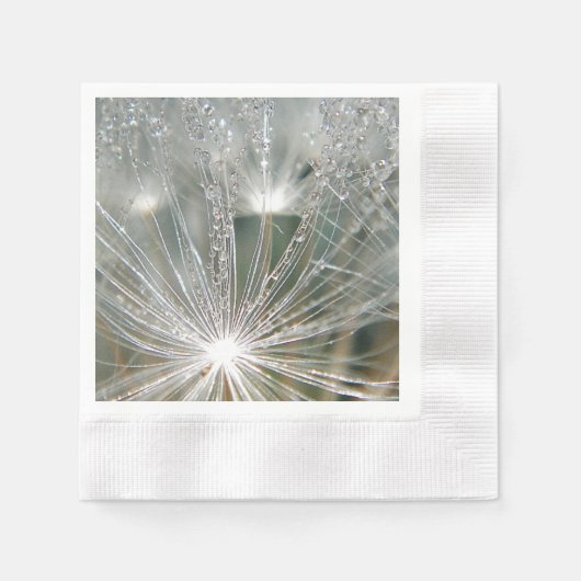 Schöne Wassertröpfchen Papier Napkin Serviette (Vorderseite)