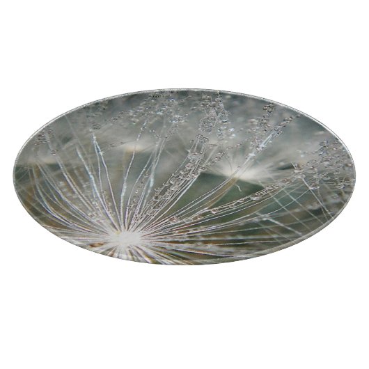 Schöne Wassertröpfchen Schneidebrett (Ecke)