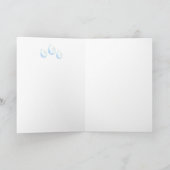 Schöne Watercolor-Beileidskarte Karte (Innenseite)