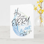 Schöne Watercolor-Beileidskarte Karte (Gelbe Blume)