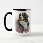 SCHÖNE WATERCOLOR BERNESE BERGHUND TASSE (Links)