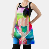 Schöne Watercolor-Frau Schürze (InSitu)