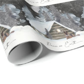 Schöne Watercolor German Shepherd Holiday Geschenkpapier (Rolleneckpunkt)