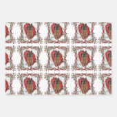 Schöne Watercolor German Shepherds Weihnachten Geschenkpapier Set (Vorderseite)