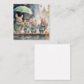 Schöne Watercolor-Maus-Karte Mitteilungskarte (Vorne/Hinten)