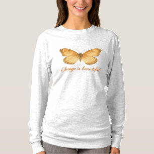 Schöne Watercolor Schmetterling Veränderung ist sc T-Shirt