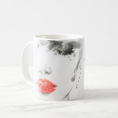 Schöne Waterfarbe Kaffeetasse (Vorderseite Links)