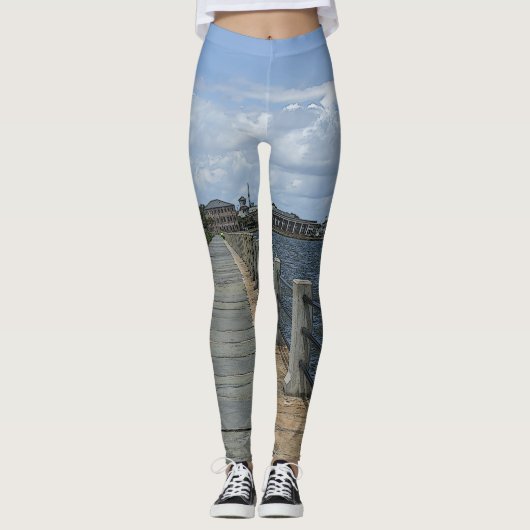 Schöne Waterfront Leggings (Vorderseite)