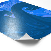 Schöne Waves Abstraktes Malerei Kunst Fotodruck (Ecke)