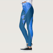 Schöne Waves Abstraktes Malerei Kunst Leggings (Links)