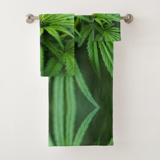 Schöne Weed Badhandtuch Set (Insitu)