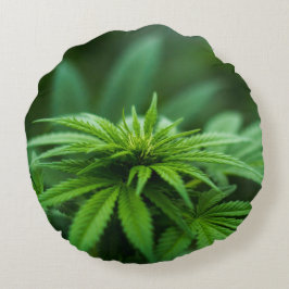 Schöne Weed Rundes Kissen