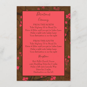 Schöne Wegbeschreibung Begleitkarte