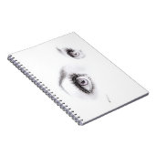 Schöne weibliche Augen, die Minimalistische Kunst Notizblock (Rechte Seite)