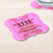 Schöne weibliche Ideen für ihren Geburtstag Untersetzer (angewinkelt)