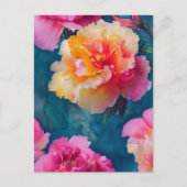 Schöne, weich rosa Blume Postkarte (Vorderseite)