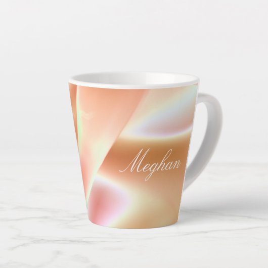 Schöne, weich rosa Latte-Tasse Milchtasse (Rechte Ecke)