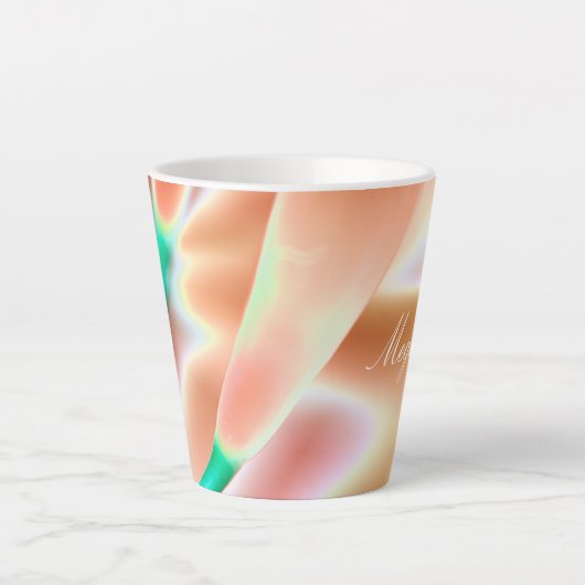 Schöne, weich rosa Latte-Tasse Milchtasse (Vorderseite)