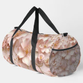 Schöne weich rosa Pastell floral Duffle Bag (Rechte Ecke)
