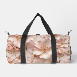 Schöne weich rosa Pastell floral Duffle Bag