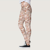 Schöne weich rosa Pastell floral Leggings (Links)