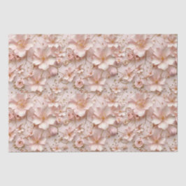 Schöne weich rosa Pastell floral Seidenpapier