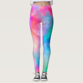 Schöne, weiche, farbenfrohe Regenbogen-Leggings Leggings (Vorderseite)