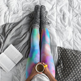 Schöne, weiche, farbenfrohe Regenbogen-Leggings Leggings
