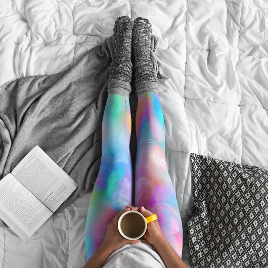 Schöne, weiche, farbenfrohe Regenbogen-Leggings Leggings