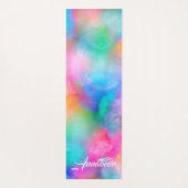 Schöne weiche farbenfrohe Regenbogen Yoga Mat Yogamatte (Rückseite)