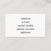 Schöne weiche grüne aquamarine botanische Kalligra Visitenkarte (Rückseite)