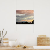 Schöne weiche Pastellwolken Poster (Küche)