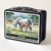 Schöne Weiden Metall Brotdose (Vorderseite)