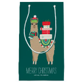 Schöne Weihnachten Alpaca Kleine Geschenktüte (Vorderseite)
