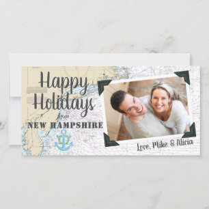 Schöne Weihnachten aus New Hampshire mit nautische