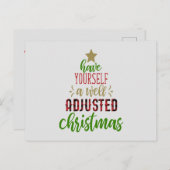 Schöne Weihnachten, Chiropraktik Postkarte (Vorne/Hinten)