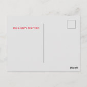 Schöne Weihnachten, Chiropraktik Postkarte (Rückseite)